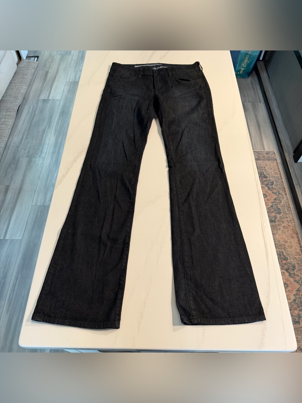 !iT Women’s Dark Wash Denim Curvy Slim Bootcut Jeans